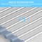 Seropy Roll Up Dish Drying Rack, Over The Sink Dish Drying Rack Kitchen Rolling Dish Drainer, Foldable Sink Rack Mat Stainless Steel Wire Dish Drying Rack for Kitchen Sink Counter (17.8''x11.8'')
